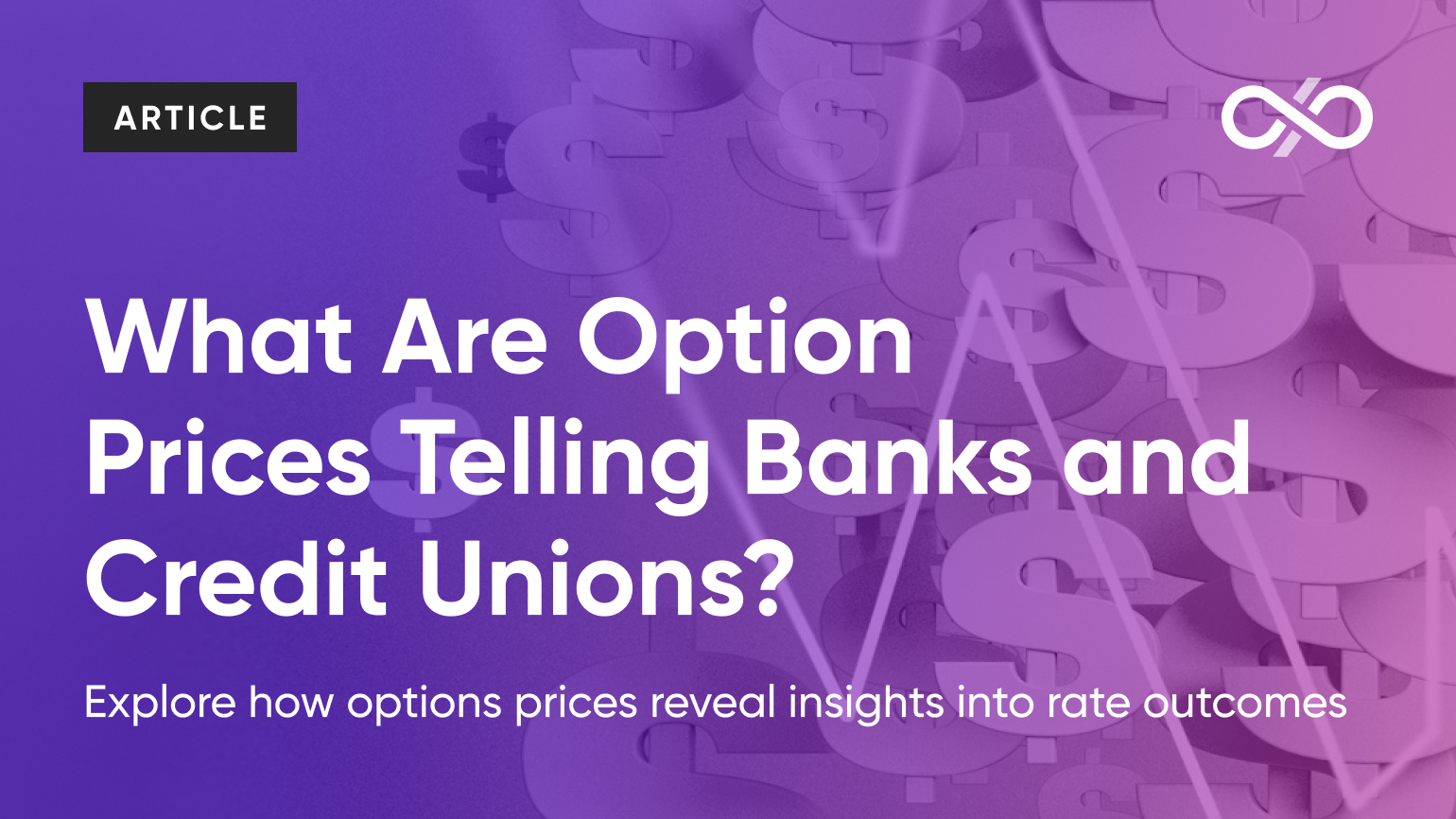 What are Options Prices telling Banks and credit unions?